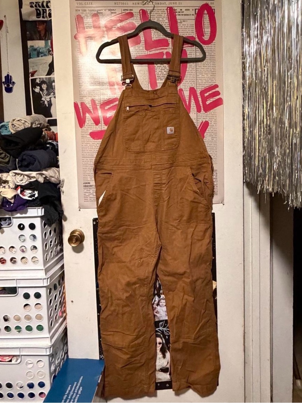 Carhartt Brown Overalls size medium